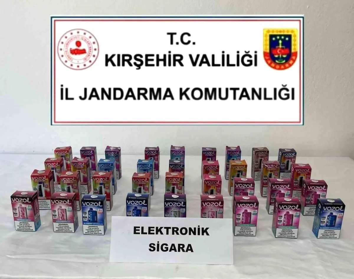 Kırşehir’de Gümrük Kaçağı Elektronik Sigara Operasyonu